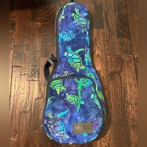 Phitz ukulele case blue turtle print